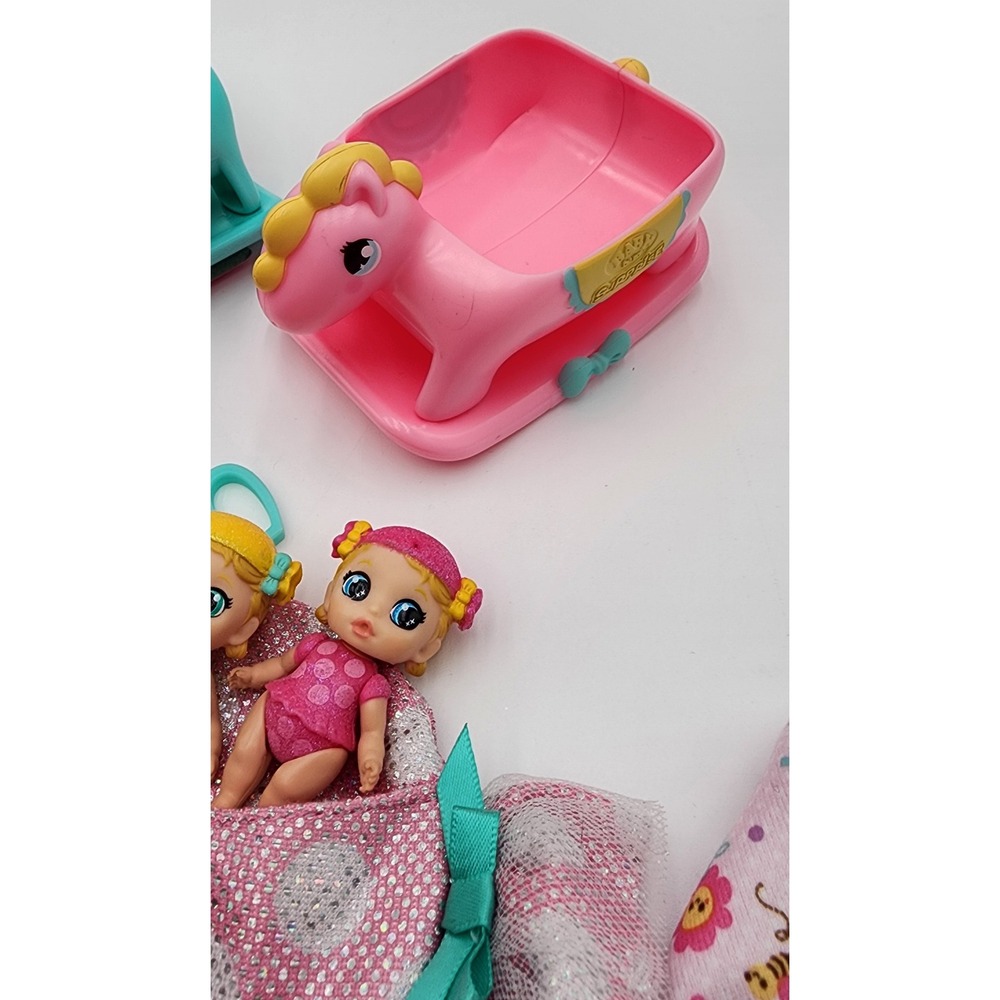 Baby Born Surprise Mini Doll Lot 8 Dolls Case Rockers Carriers Riding Hood Wolf - Picture 5 of 10